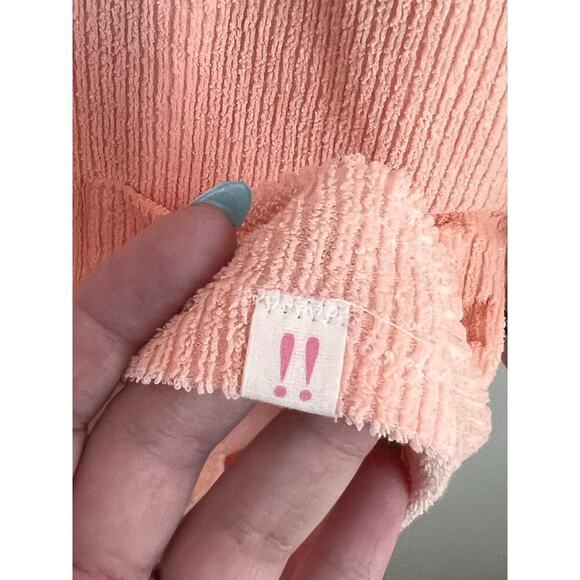 Roller Rabbit Peach Terry Romper Cover Up or Pajamas Womens Size S - Picture 5 of 8